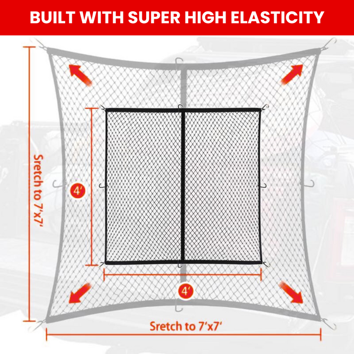 LOCKEDOWN™ Heavy Duty Elastic Cargo Net
